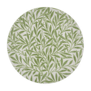 Planche À Découper Vintage William Morris Green Willow Feuille Motif