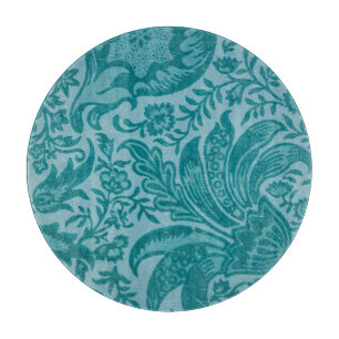 Planche À Découper Vintage William Morris Turquoise Green Botanical