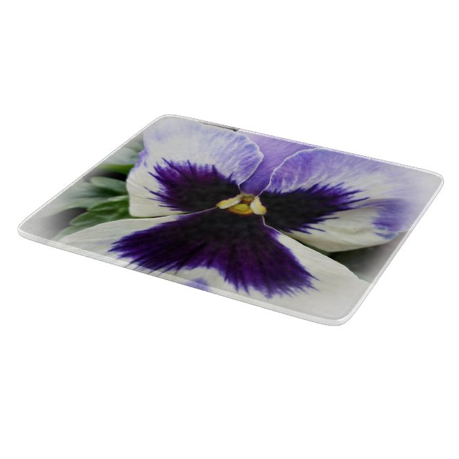 Planche À Découper violet foncé sur pensée blanche (Coin)