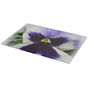 Planche À Découper violet foncé sur pensée blanche