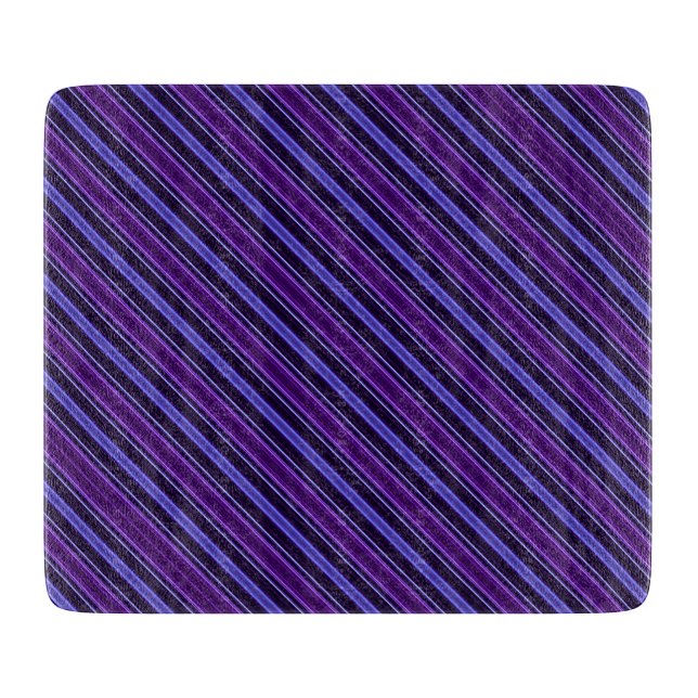 Planche À Découper Violettes rayées (Devant)