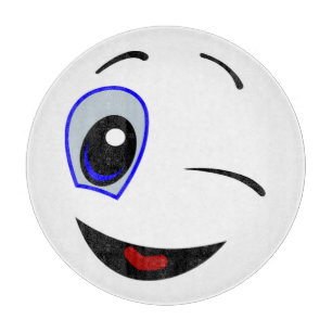 PLANCHE À DÉCOUPER VISAGE SOURIRE