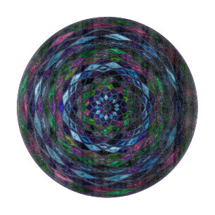 Planche À Découper Vitraux en mosaïque abstraite