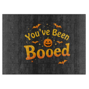 Planche À Découper Vous avez été hué Citrouille Éffrayant Halloween