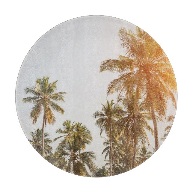 Planche À Découper Vue Pittoresque sur la plage de Palm (Devant)