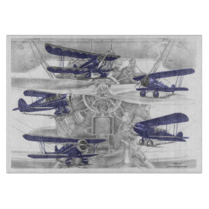 Planche À Découper Waco biplane