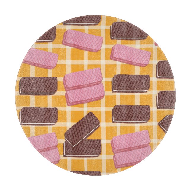 Planche À Découper Wafers aromatisés Arrière - plan sans soudure (Devant)