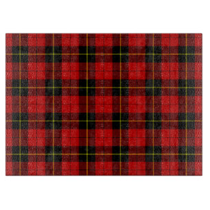 Planche À Découper Wallace tartan rouge noir plaid
