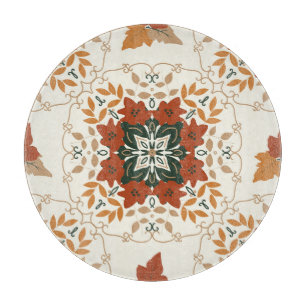 Planche À Découper Whispers d'automne : Blend géométrique floral