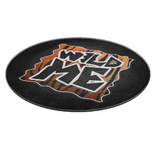Planche À Découper Wild Me Tiger Hot orange et noir