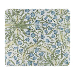 Planche À Découper William Morris - Art Nouveau Bleu Bellflowers