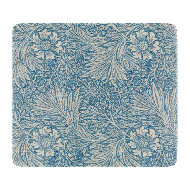 Planche À Découper William Morris - Art Nouveau Blue Marigold (Devant)