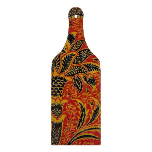 Planche À Découper William Morris India Rouge Floral Vintage Classiqu