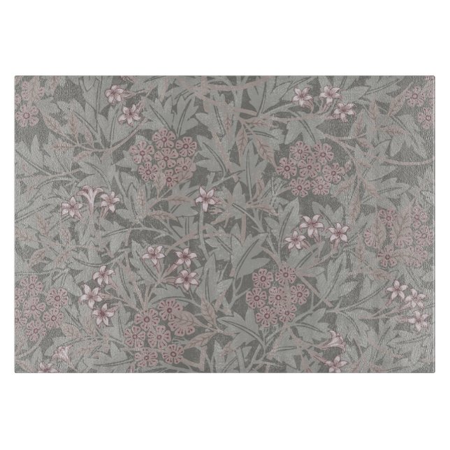 Planche À Découper William Morris Jasmine Motif de fleurs (Devant)
