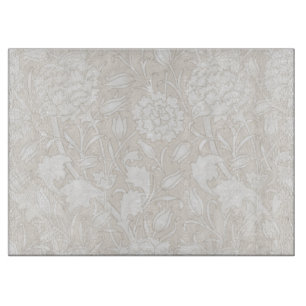 Planche À Découper William Morris Motif Floral à Sepia 