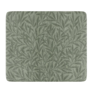 Planche À Découper William Morris Motif Saule Antique Vert Sauge