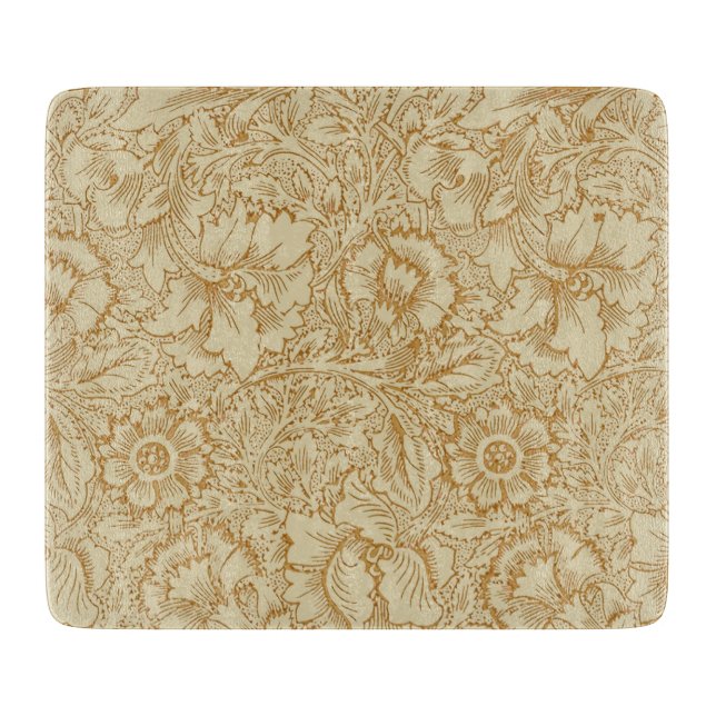 Planche À Découper William Morris Papier peint floral Poppy (Devant)