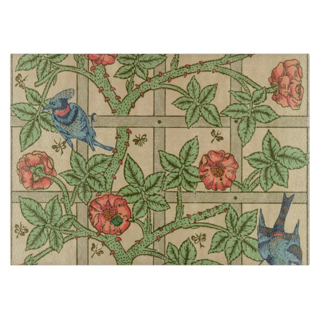 Planche À Découper William Morris Trellis Design classique de papier  (Devant)