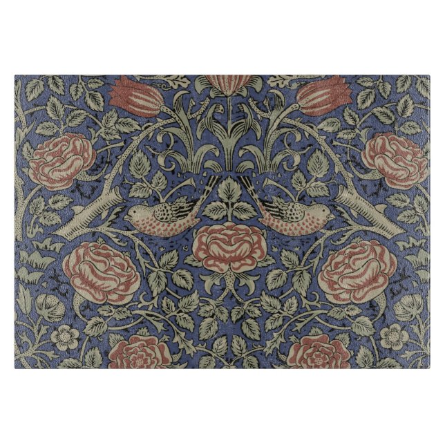 Planche À Découper William Morris Tudor Fond d'écran Rose (Devant)