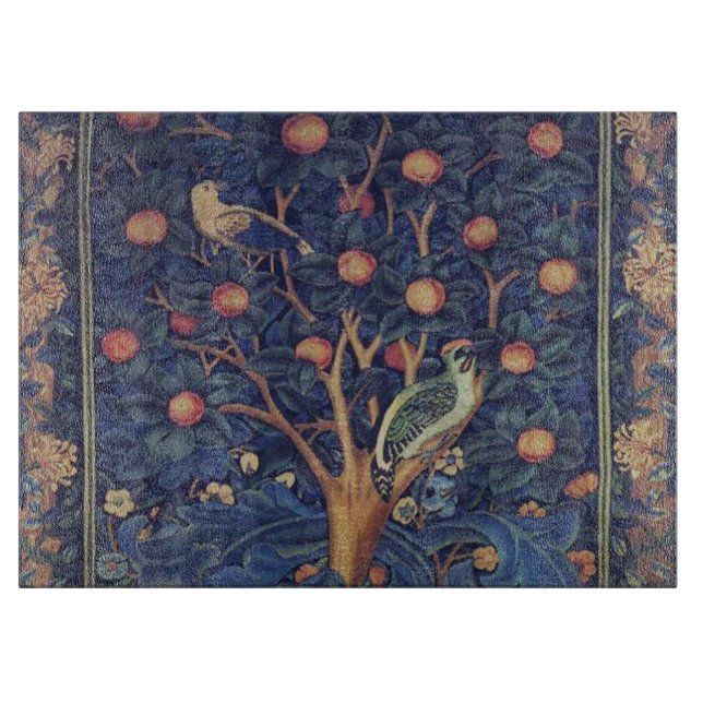 Planche À Découper William Morris Woodpecker Tapestry Arts & Artisana (Devant)