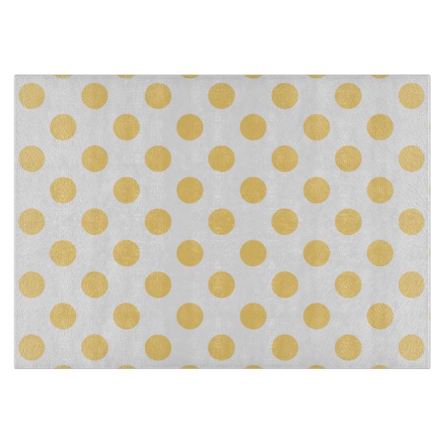 Planche À Découper Yellow polkadots (Devant)