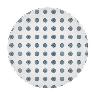Planche À Découper Yeux à points bleu d'Halloween