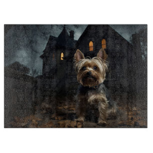 Planche À Découper Yorkshire Terrier Halloween effrayant