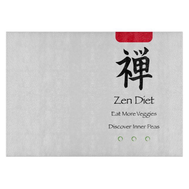 Planche À Découper Zen Diet Manger Plus de Légumes (Devant)
