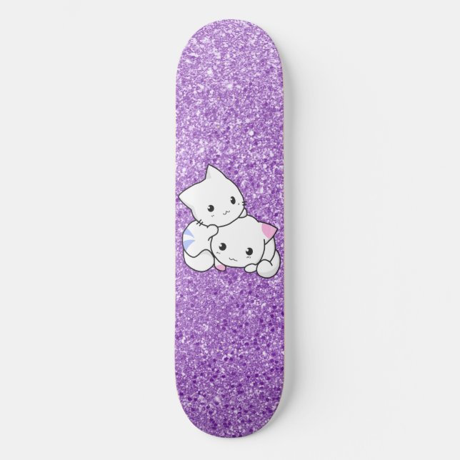 Planche à skateboard de chats à Parties scintillan (Recto)