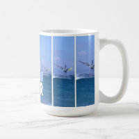 Planche à voile dans la tasse d'air