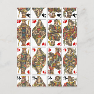 Planche antique de cartes