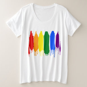 Planche artistique peinte Rainbow Gay pride Parade