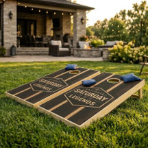 Planche de Cornhole Rustique Saturday Legends