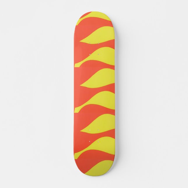 Planche de skateboard Feu Abstrait (Devant)