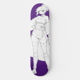 Planche de skateboard Fille Anime Style de Combat