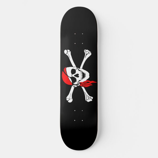 Planche de skateboard jolly roger (Recto)