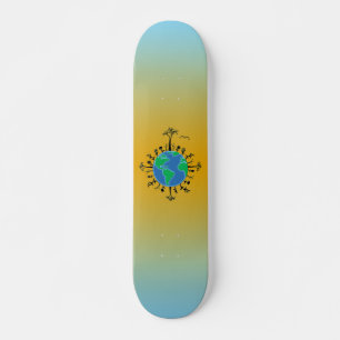 Planche de skateboard jour des terres