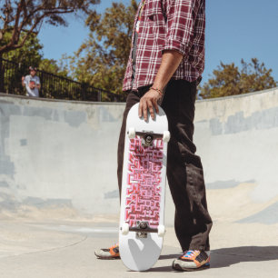 Planche de skateboard Maze Rose 3D Moderne
