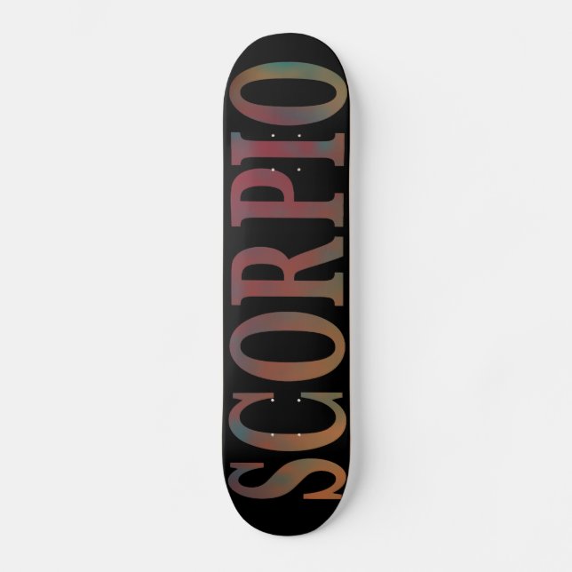 Planche de skateboard noir Scorpio (Recto)