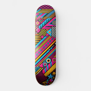 Planche de skateboard Rétro 80s & 90s – Couleurs V