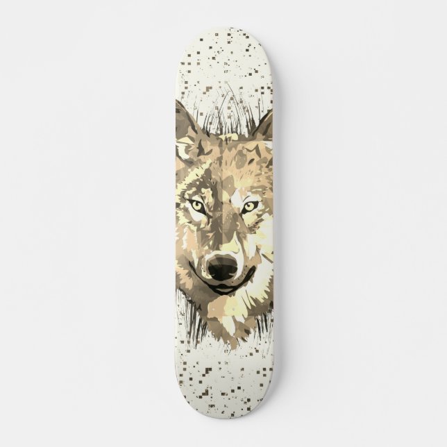 Planche de skateboard Wolf | Chef Sepia Wolf (Devant)