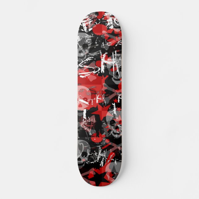 Planche de skull Star Splatter Skateboard (Recto)