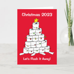 Planche de toilette 2023 Xmas Tree Flush Carte de 