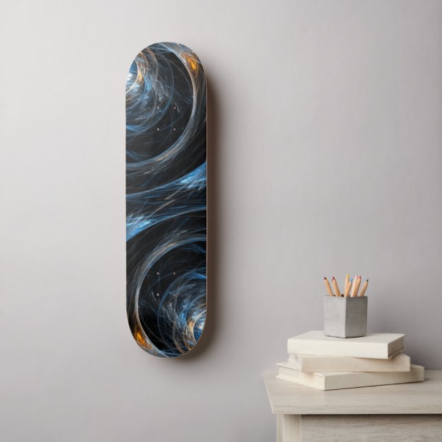 Plancher autour du monde Abstrait Art Skateboard (Art mural)