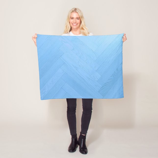 Plancher bleu Abstrait | Couverture Polaire (En situation)