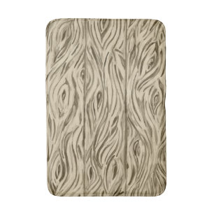 planches de carton de bois tapis de bain
