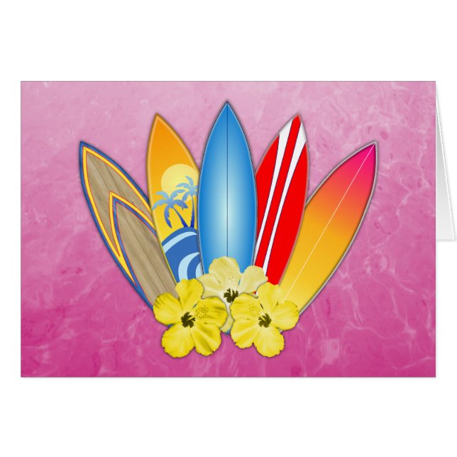 Planches de surf et ketmie (Devant horizontal)