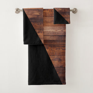 Planches diagonales et en bois noires modernes
