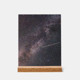 Plane crossing the Milky Way (2024) Acrylschild