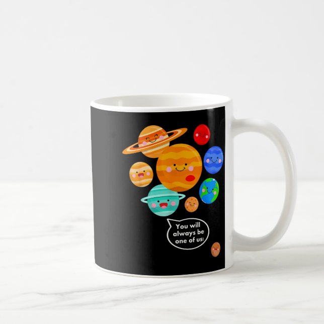 Plane Funny Cartoon Planets Never Forget  Kaffeetasse (Rechts)